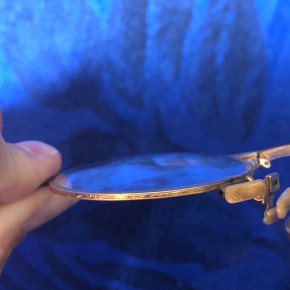 1/10 12k Vtg Engraved Oxford Lorgnette Spectacles - Picture 7 of 16